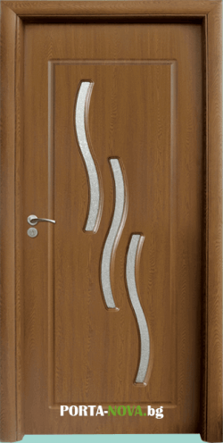 Интериорна HDF врата с код 014, цвят Орех във Варна