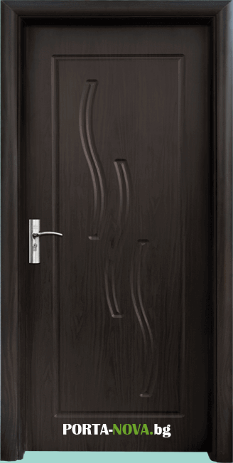 Интериорна HDF врата с код 014-P, цвят Орех във Варна