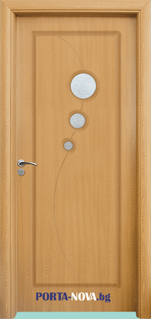 Интериорна HDF врата с код 017, цвят Орех във Варна