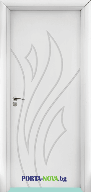Интериорна HDF врата с код 033-P, цвят Бял във Варна