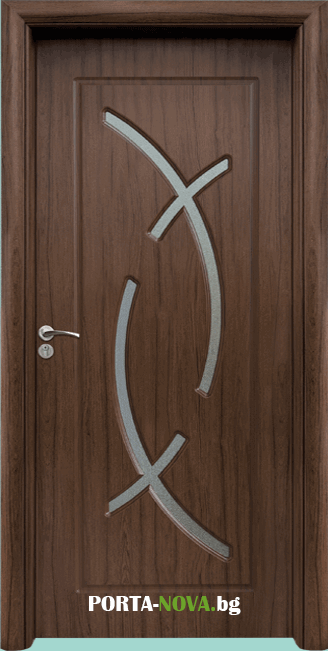 Интериорна HDF врата с код 056, цвят Светъл дъб във Варна