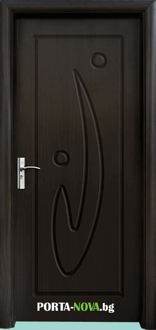Интериорна HDF врата с код 070-P, цвят Орех във Варна