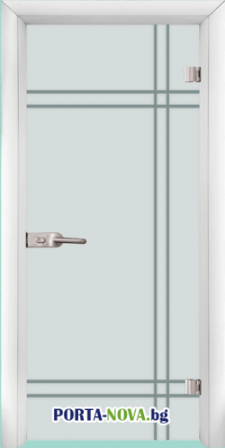 Стъклена интериорна врата, Gravur G 13-8 във Варна