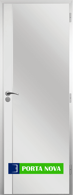 Алуминиева врата за баня - Стандарт цвят Бял във Варна