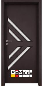 Блиндирана входна врата TP-009, цвят Тъмен Орех във Варна