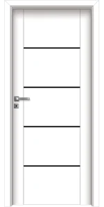 Интериорна врата Invado Aristo модел 5 Black Lacobel във Варна
