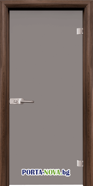 Стъклена интериорна врата, Matt G 11-1, каса Бяла във Варна